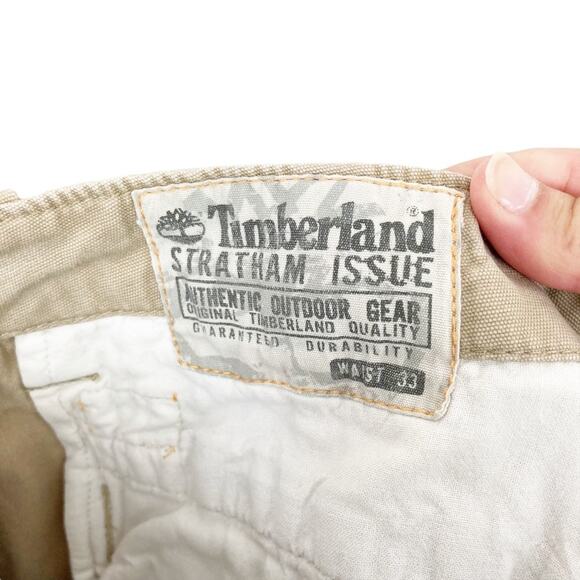 Timberland Tan Khaki Shorts Sz 33 - Picture 7 of 9